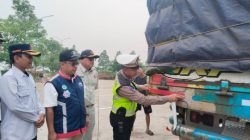 Satlantas Polres Brebes Gelar Kampanye Keselamatan Berlalu Lintas di Tol Pejagan-Pemalang