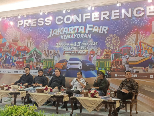 Konferensi Pers Jakarta Fair 2025, di Gedung Niaga JIExpo Kemayoran (Beritakota.id/Fadli)