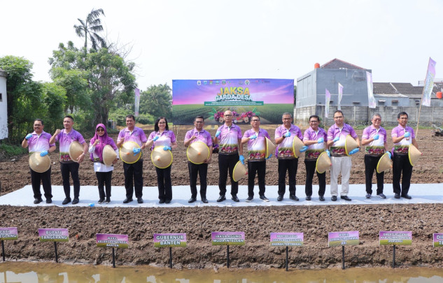 Program Jaksa Garda Desa dan Jaksa Mandiri Pangan pada Rabu (25/6/2025) di Desa Sarakan, Sepatan, Kabupaten Tangerang. (Istimewa)