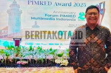Pimpinan Redaksi (Pimred) Berita Kota Hadits Abdillah resmi dilantik sebagai Ketua Forum Pemimpin Redaksi (Pimred) Multimedia Indonesia Provinsi (FPRMI) DKI Jakarta