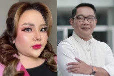 Kolase: Lisa Mariana (kiri) dan Ridwan Kamil