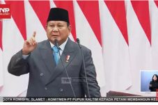Presiden Prabowo Subianto menyampaikan pidato kenegaraan di DPR hari ini. (Tangkapan Layar TV Parlemen)