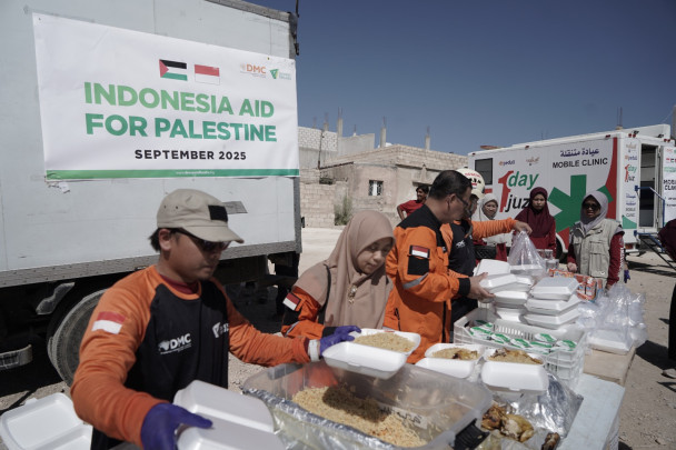 Dompet Dhuafa Distribusi Bantuan Bagi Keluarga Pengungsi Gaza