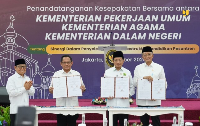 Kolaborasi Tiga Kementerian Perkuat Infrastruktur Pesantren