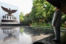 Presiden Prabowo Subianto memimpin upacara peringatan Hari Kesaktian Pancasila Tahun 2025 yang digelar di Monumen Pancasila Sakti, Lubang Buaya, Jakarta, pada Rabu (01/10/2025). (Foto: Setneg)