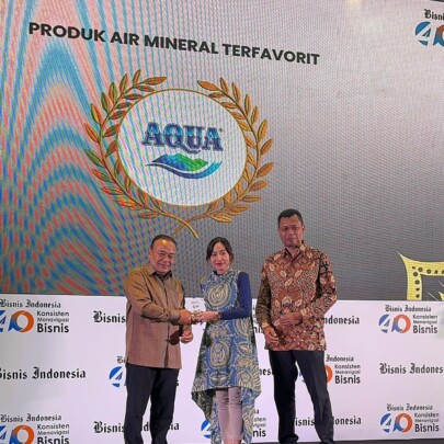 AQUA berhasil meraih penghargaan Anugerah Produk Indonesia 2025 untuk kategori Air Minum Dalam Kemasan (AMDK) sebagai “Produk Air Mineral Terfavorit”.