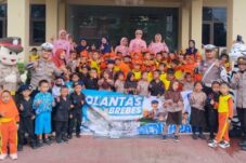 Edukasi Lalu Lintas Sejak Dini, Satlantas Brebes Ajak Anak TK Bermain Sambil Belajar