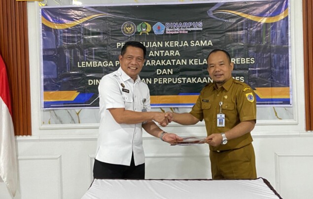Kerja Sama Lapas Brebes dan Dinarpus Dorong Pembinaan Intelektual WBP
