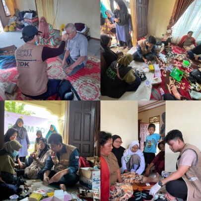 Hujan Naik, DMC Dompet Dhuafa Tetap Beri Layanan Kemanusiaan di Banjir Agam