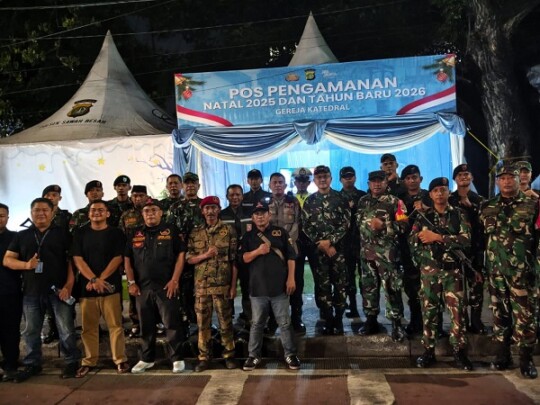 Bersama Forkopimda Jakarta Pusat, Dandim 0501/ Pastikan Ibadah Natal 2025 Berlangsung Aman