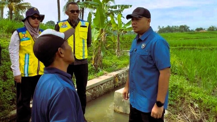 Jovan Latuconsina Tinjau Proyek Irigasi Cianjur, Targetkan 3 Kali Panen Setahun