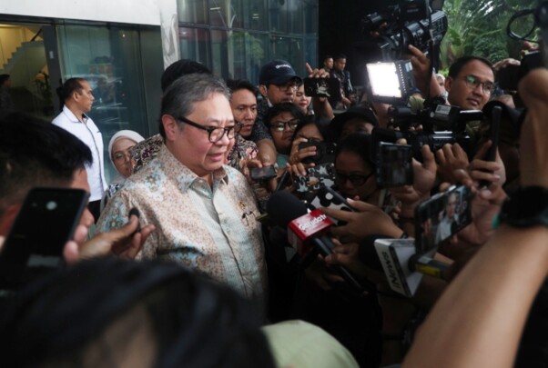 Airlangga Hartarto Bertemu Pimpinan KPK Bahas Tarif Dagang AS