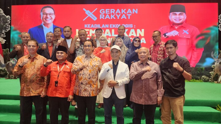 Anies Singgung Statemen Prabowo di Rakernas Gerakan Rakyat: Sawit Tak Bisa Gantikan Hutan Tropis  