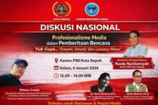PWI Depok Soroti Hoaks Bencana, Gelar Diskusi Nasional Jurnalisme Humanis