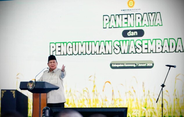 Prabowo Umumkan Swasembada Beras Indonesia Tercapai Lebih Cepat
