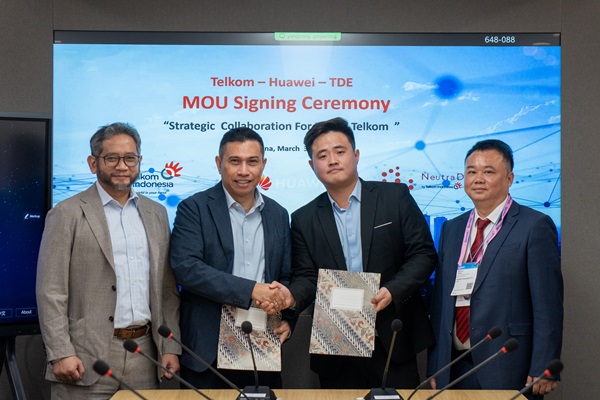 Telkom Gandeng Huawei Bangun Ekosistem Data Center