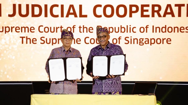Mahkamah Agung RI dan Singapura Teken MoU, Perkuat Kerja Sama Kepailitan Lintas Batas ASEAN