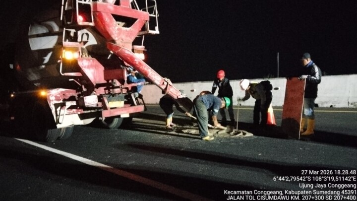 Tol Cisumdawu KM 207 Alami Retakan, Pemerintah Pastikan Kondisi Terkendali