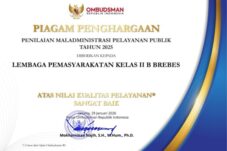 Lapas Brebes Raih Predikat Sangat Baik dari Ombudsman RI dalam Penilaian Pelayanan Publik 2025