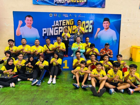 Pamor Wicaksono Apresiasi Atlet PTMSI Brebes Usai Cetak Sejarah di Kejurprov 2026