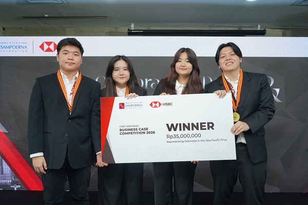 Sampoerna University Juara HSBC Indonesia Business Case Competition 2026, Wakili Indonesia di Hong Kong