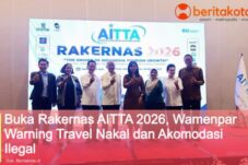 Buka Rakernas AITTA 2026, Wamenpar Warning Travel Nakal dan Akomodasi Ilegal