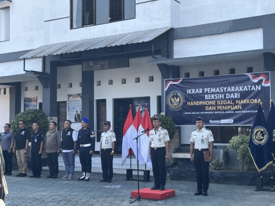 Lapas Brebes Gandeng TNI-Polri-BNN, Ikrar Bersih Narkoba Dirangkai Razia dan Tes Urine