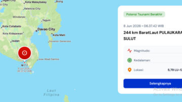 BMKG Keluarkan Peringatan Dini Tsunami Usai Gempa M 7,7 di Laut Sulawesi