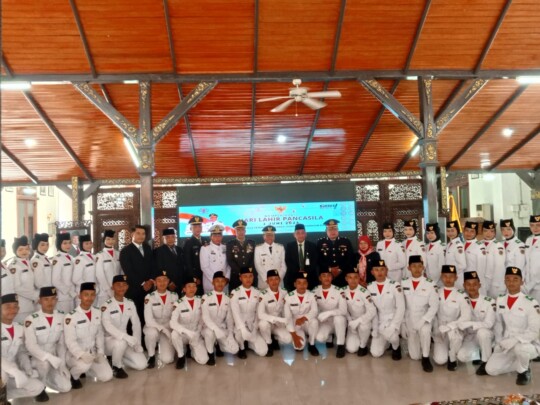 Lapas Brebes Ikuti Upacara Hari Lahir Pancasila Bersama Forkopimda