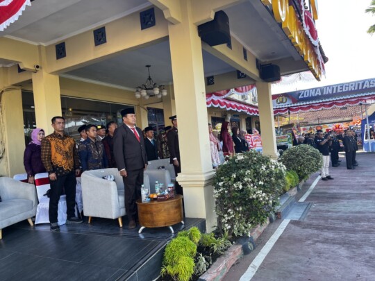 Kalapas Brebes Hadiri Upacara Hari Bhayangkara, Perkuat Sinergi dengan Polres