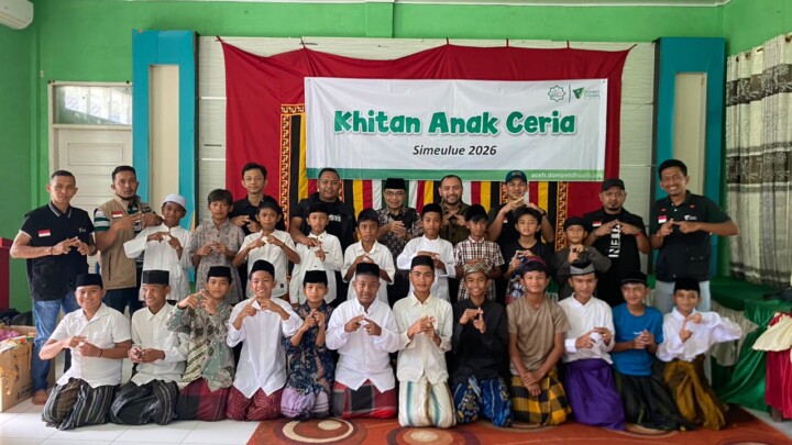 Khitan Anak Ceria 2026 Tuntas, 422 Anak Simeulue Nikmati Layanan Khitan Modern Gratis